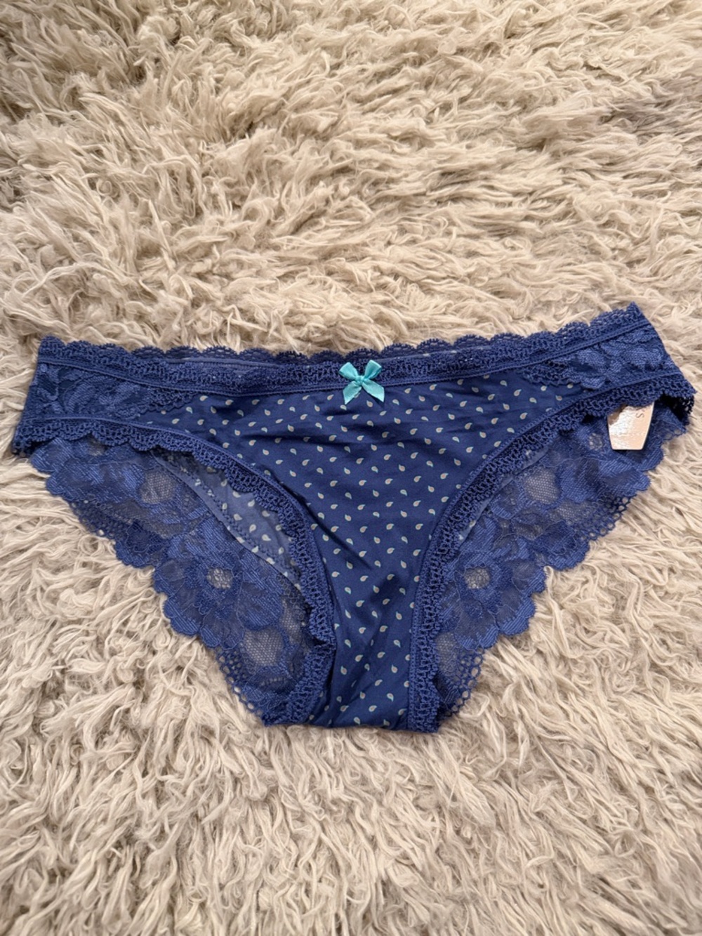NWT 2014 Victoria's Secret Silky Dream Angels Cheekini Panty X-Small
